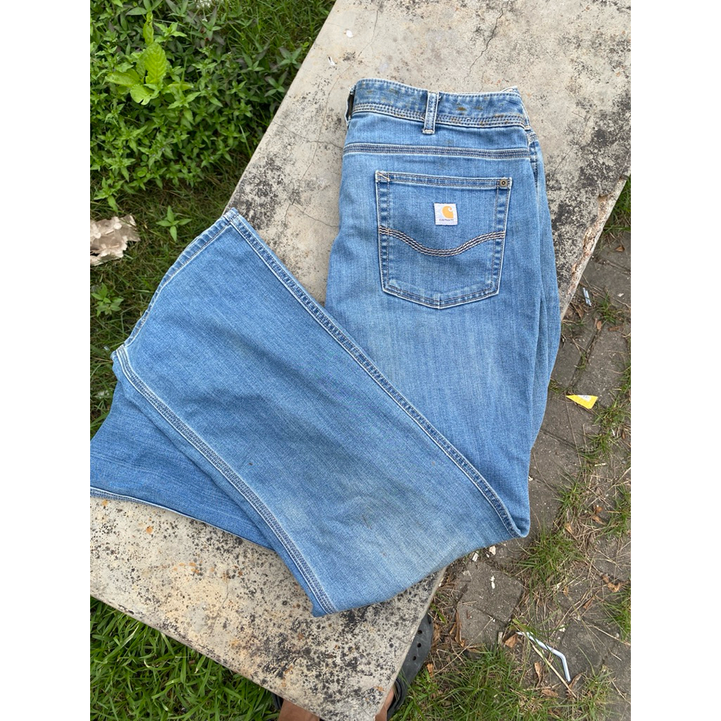 Jeans Carhartt Relaxed Pants Celana Denim Panjang Pria wanita Ori bekas murah