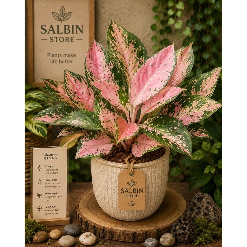 Aglonema Pink Splash | SALBIN STORE