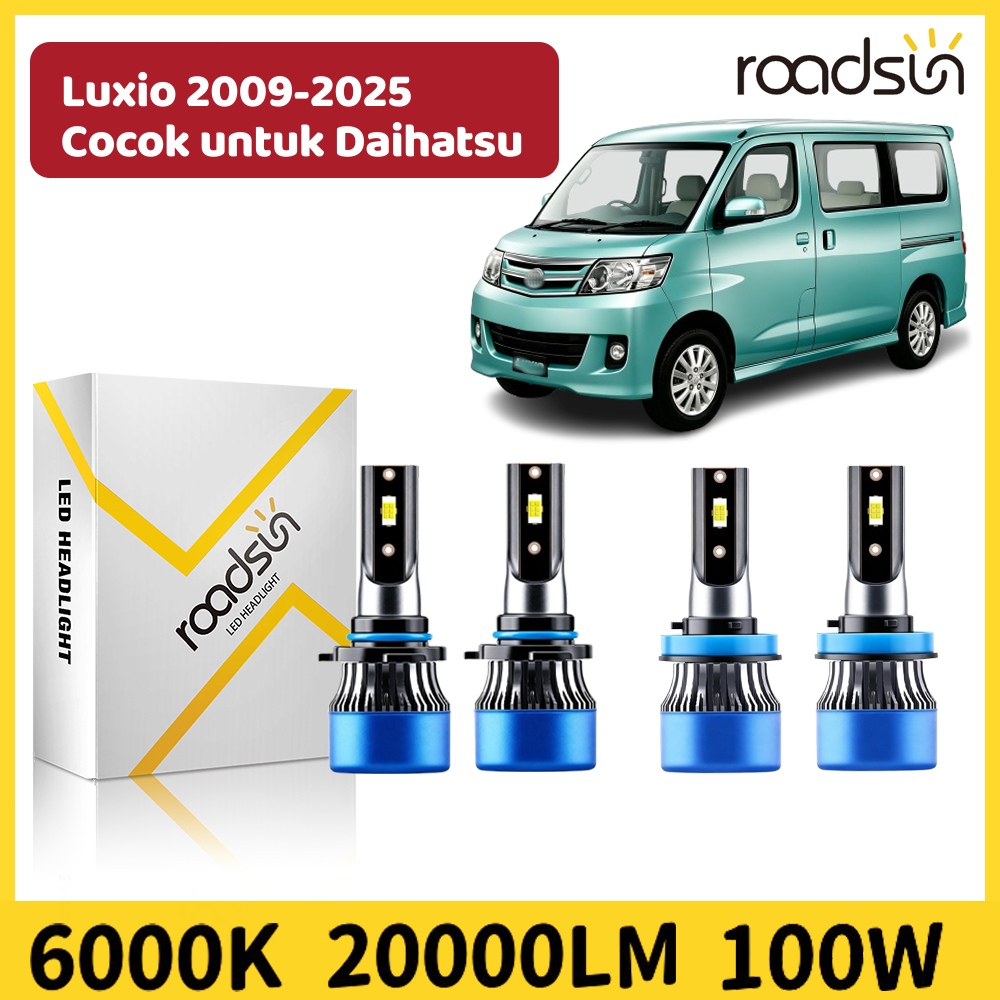 Cocok untuk Daihatsu Luxio 2009-2025 Super Terang Led Lampu Depan Mobil Bohlam Lampu Jauh Lampu Deka