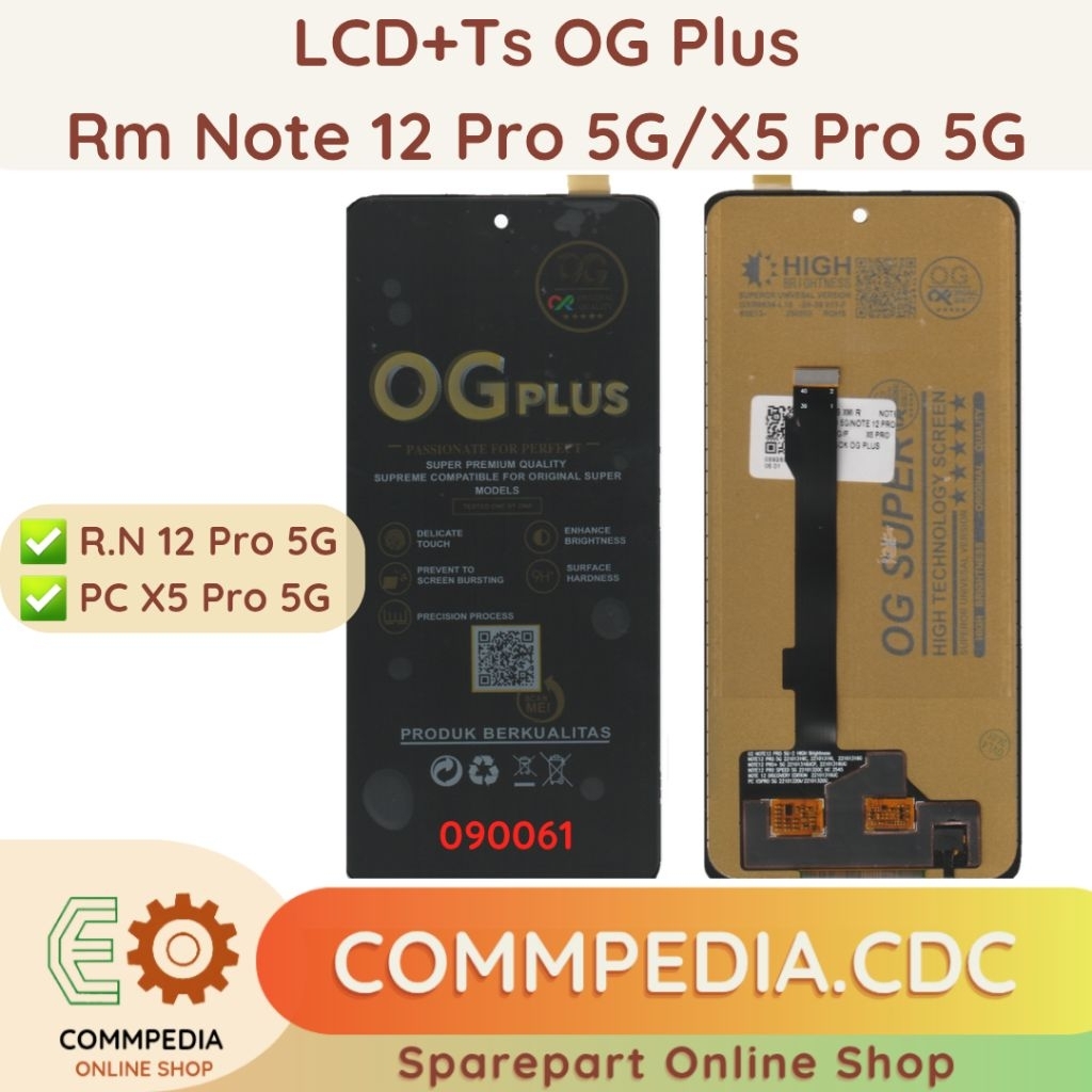 LCD+Ts Rmi Note 12 Pro 5G/Pc X5 Pro 5G
