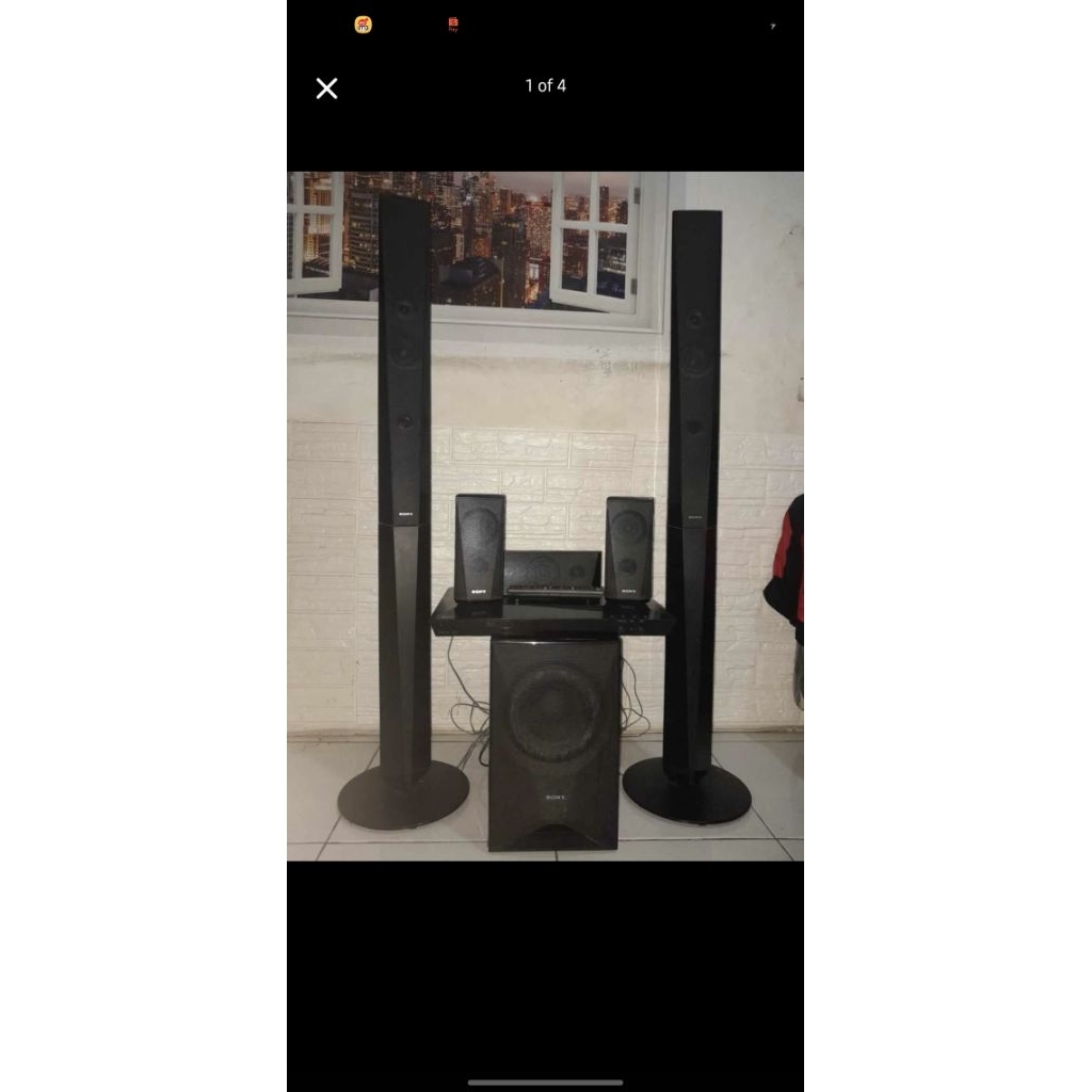 DIJUAL CEPAT HOME THEATRE SONY BDV E4100 bisa bluetooth