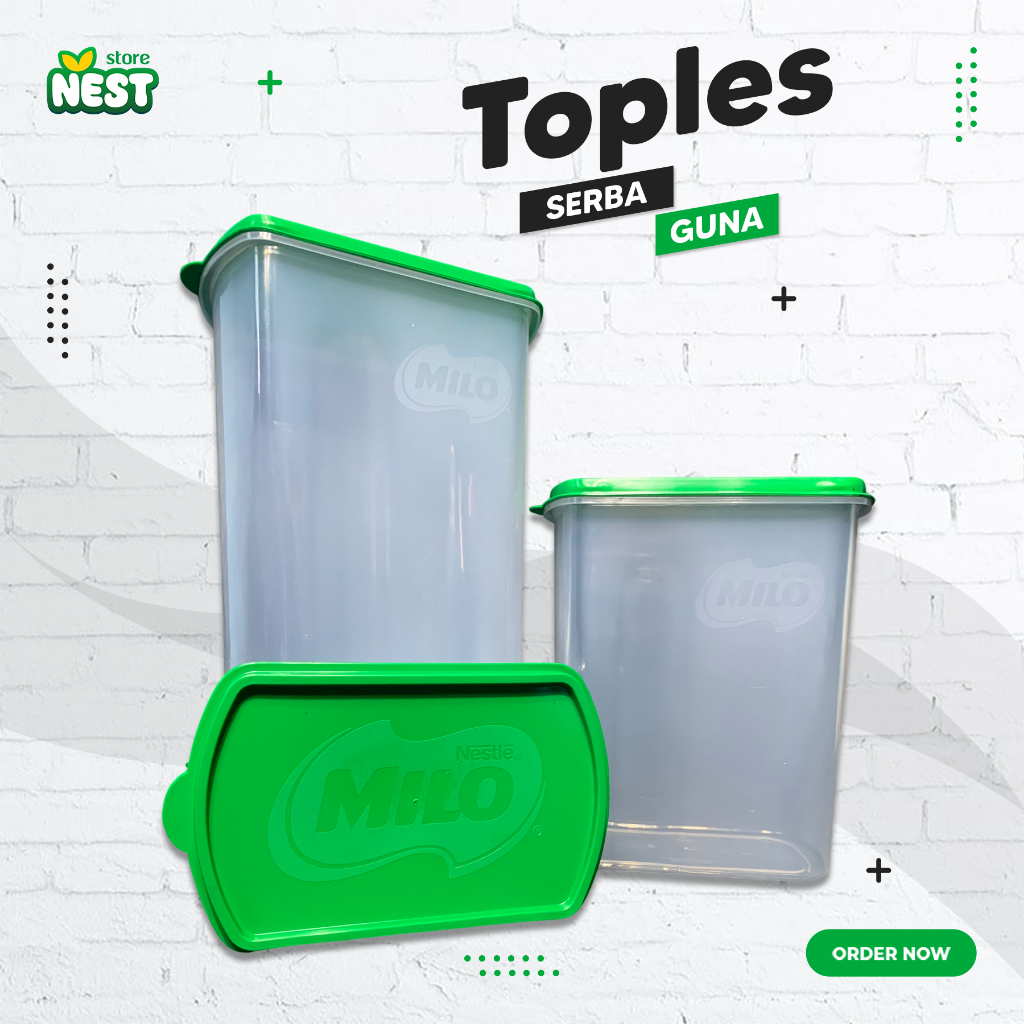 Toples Biggy / Toples Serbaguna / Toples Plastik Milo 1,5L
