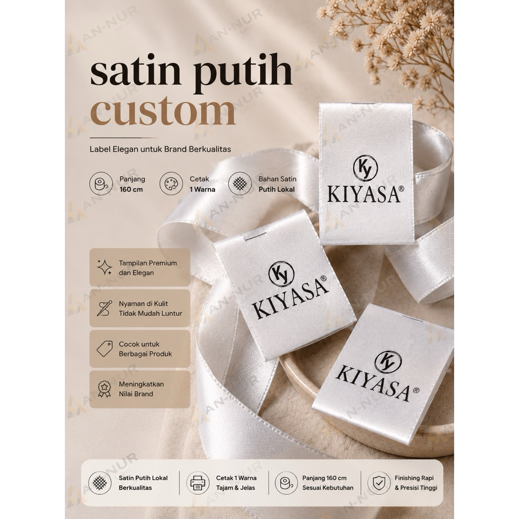 label baju bahan satin impor label washing baju bahan tebal label pakaian bahan satin tebal