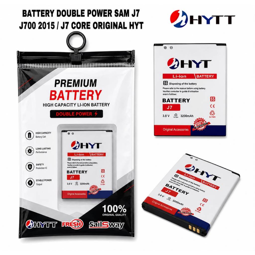 BATTERY BATERAI DOUBLE POWER SAMSUNG J7 J700 J7 CORE ORIGINAL HYT