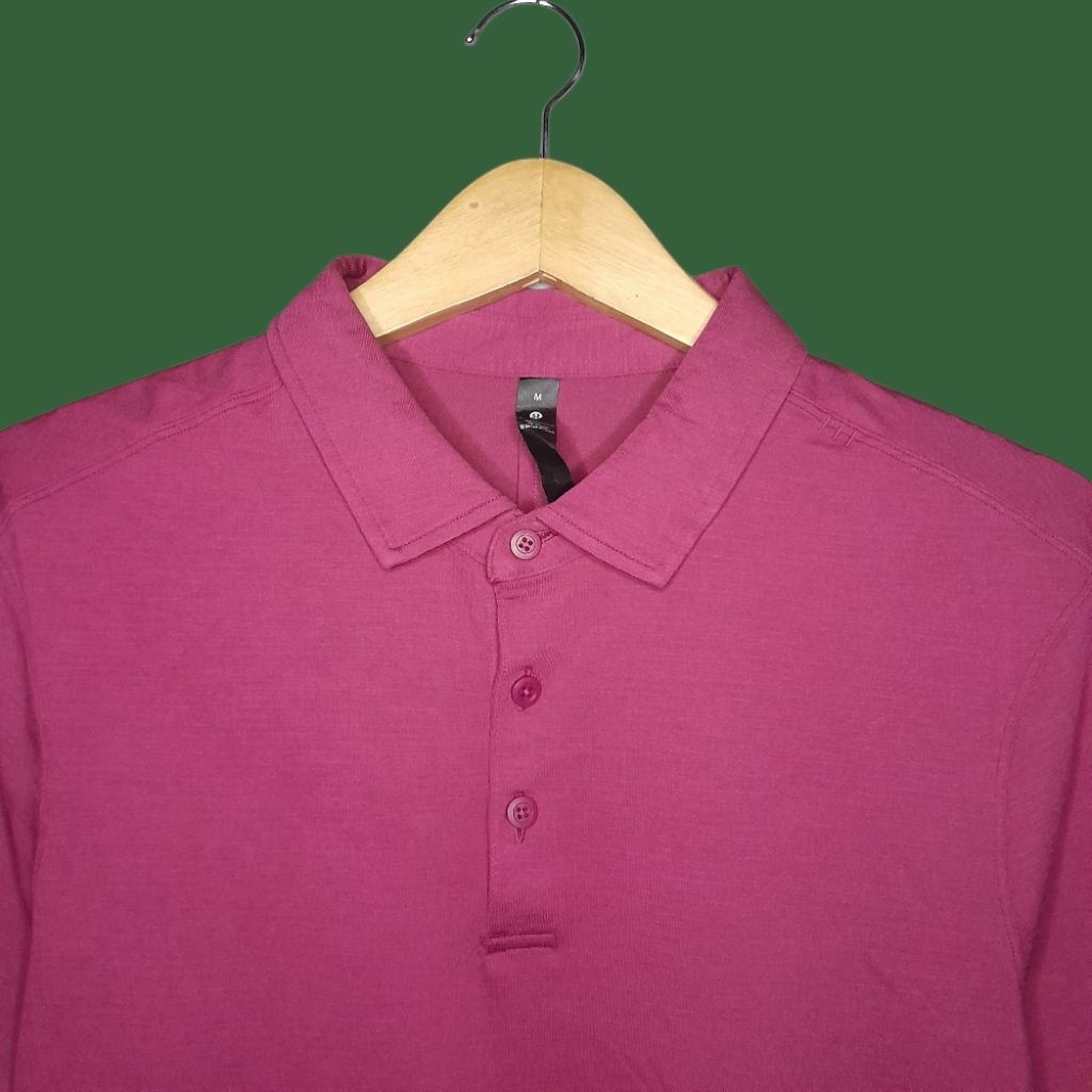 LULULEMON EVOLUTION POLO Short Sleeve Pria, Atasan Berkerah Pria