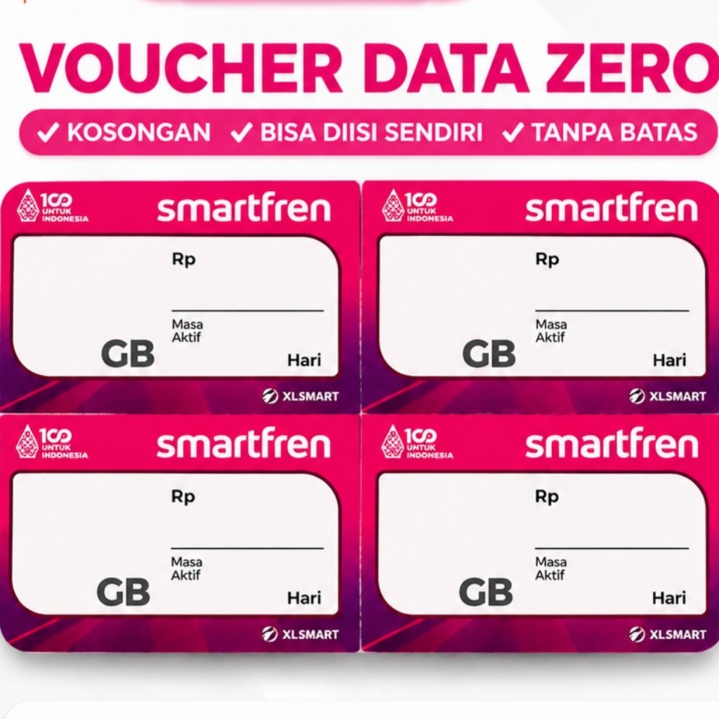 VOUCHER DATA SMARTFREN KOSONG (ZERO/BLANK)