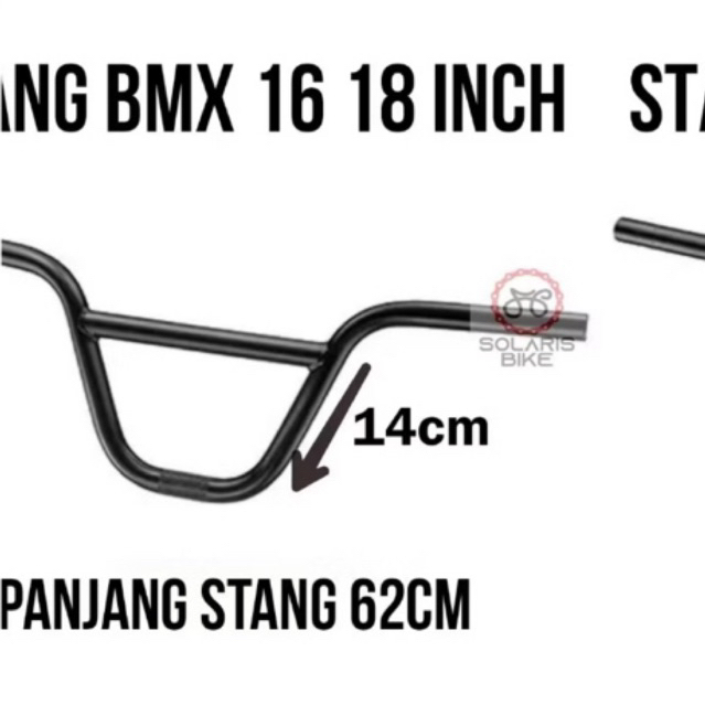Stang Lontong BMX - Desain Kotak, Bahan Tebal, Ergonomis - Stang Lontong