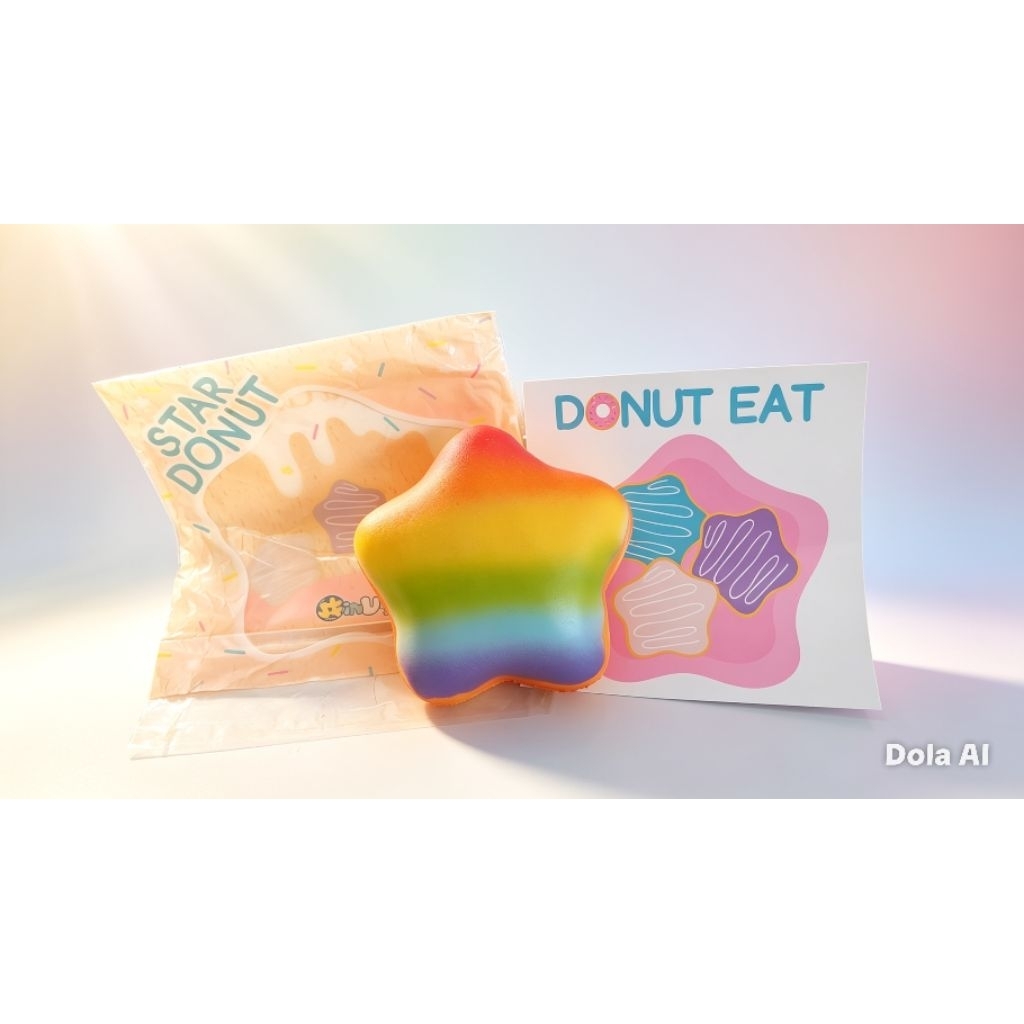 squishy punimaru star donut rainbow