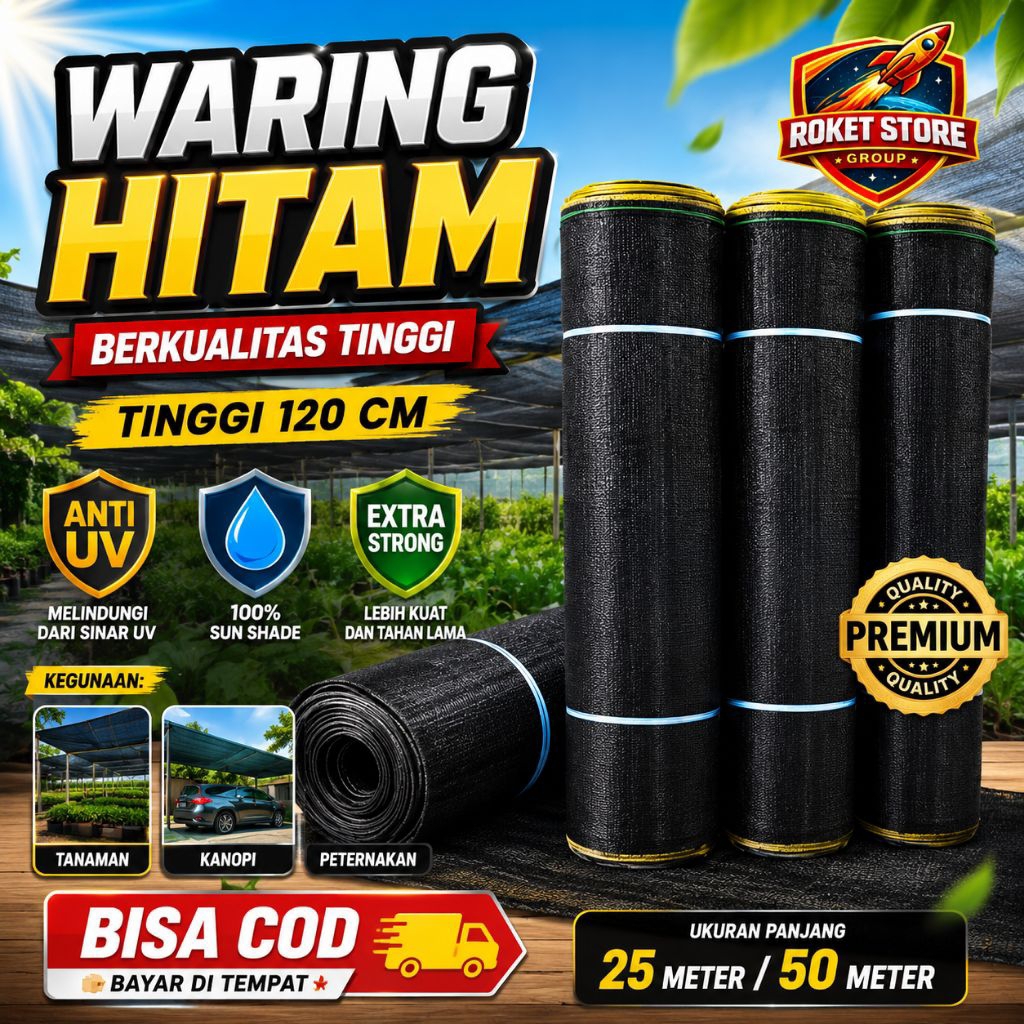 WARING HITAM JARING PAGAR TANAMAN WARING PAGAR KANDANG AYAM WARING PAGAR KEBUN