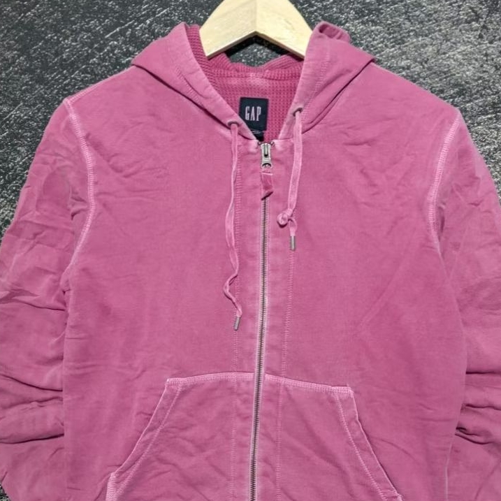 jakett Full-Zip Hoodie Pink Magenta Washed Size M