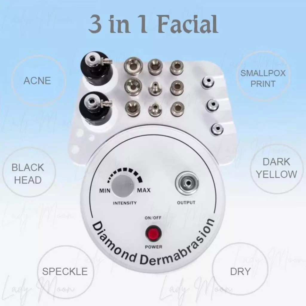 (Full Set) Microdermabrasi Derma Roller Facial Peeling