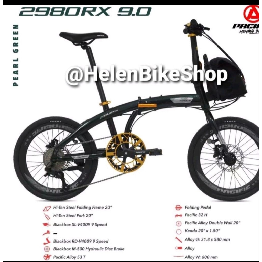 Sepeda lipat 20inch Pacific 2980 RX 9.0 (Ekspedisi)