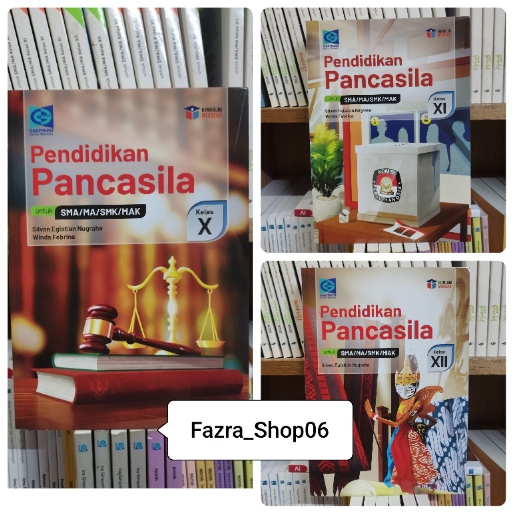 NEW Buku Pendidikan Pancasila PKN Thn 2026 SMA MA Kelas 1 10 X, 2 11 XI, 3 12 XII Kurikulum Merdeka 