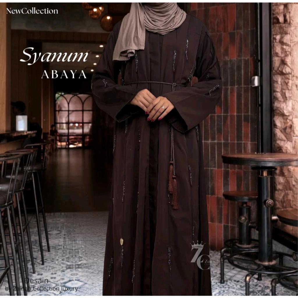 ( SYANUM ABAYA ) NEW LAUNCING EXCLUSIVE ZAINAB COLLECTION ABAYA REMAJA