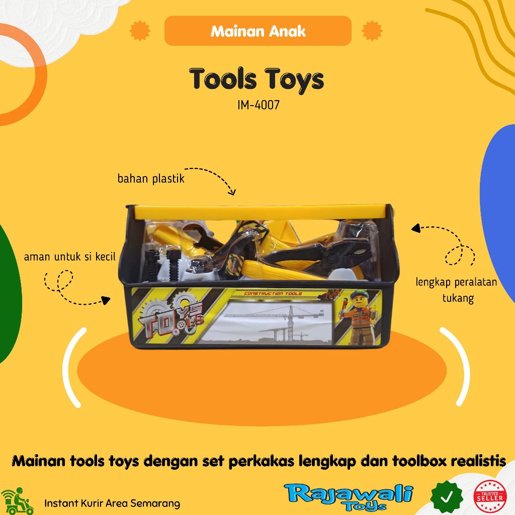TOOLS TOYS IM-4007 / MAINAN TOOLS ANAK / TOKO MAINAN RAJAWALI GAJAHMADA