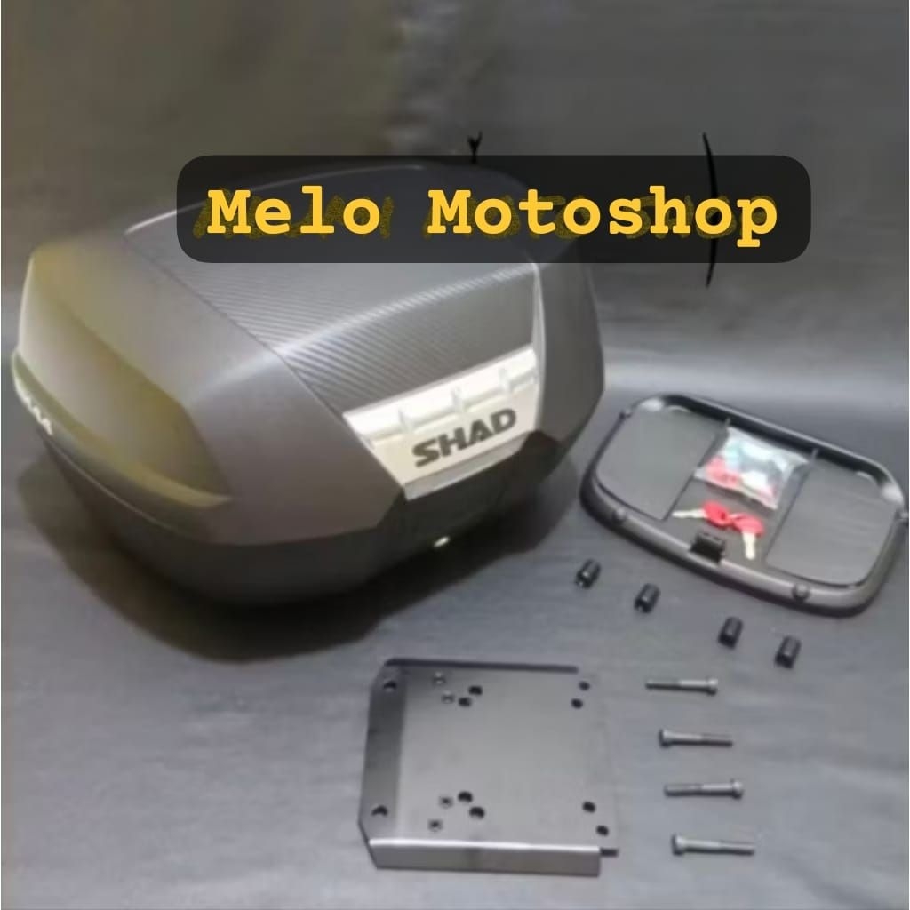 paketan box shad 44 komplit backrest sandaran & breket box csj pcx 150 pcx 160