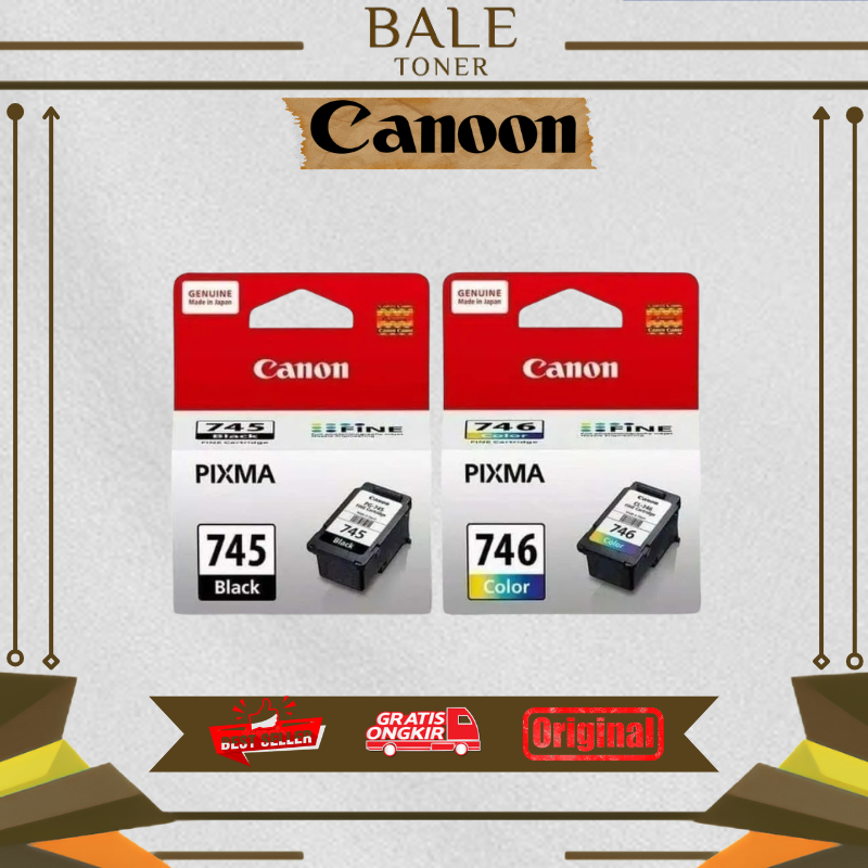 Tinta printer Canon Bk 745 And Cl 746 Original