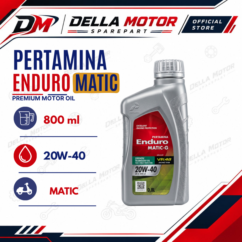 Pertamina Enduro Matic 10W30 Oli Mesin Motor Matic 4T 800ml