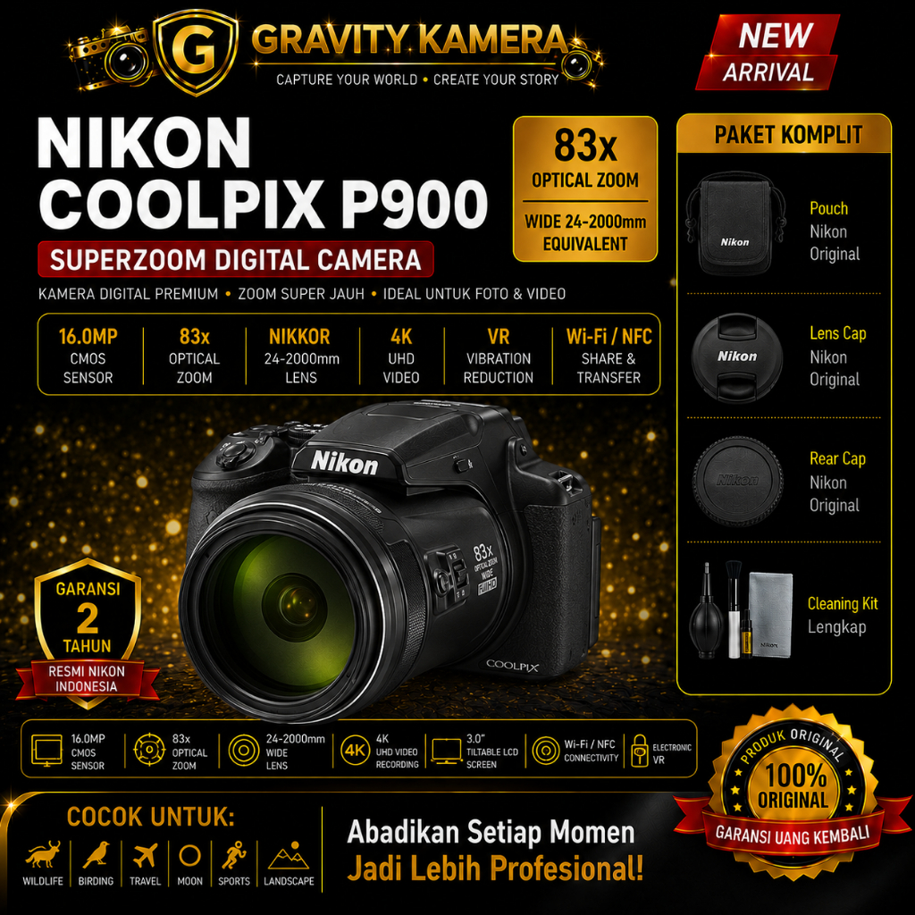 NIKON COOLPIX P900 / NIKON P900 / KAMERA NIKON P900