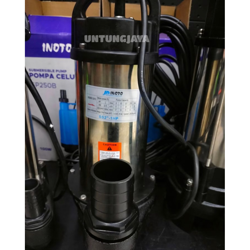 POMPA CELUP INOTO STAINLESS STEEL SS 2” 1 HP // POMPA SUBMERSIBLE INOTO SS 2 INCH 1HP // JUAL POMPA 
