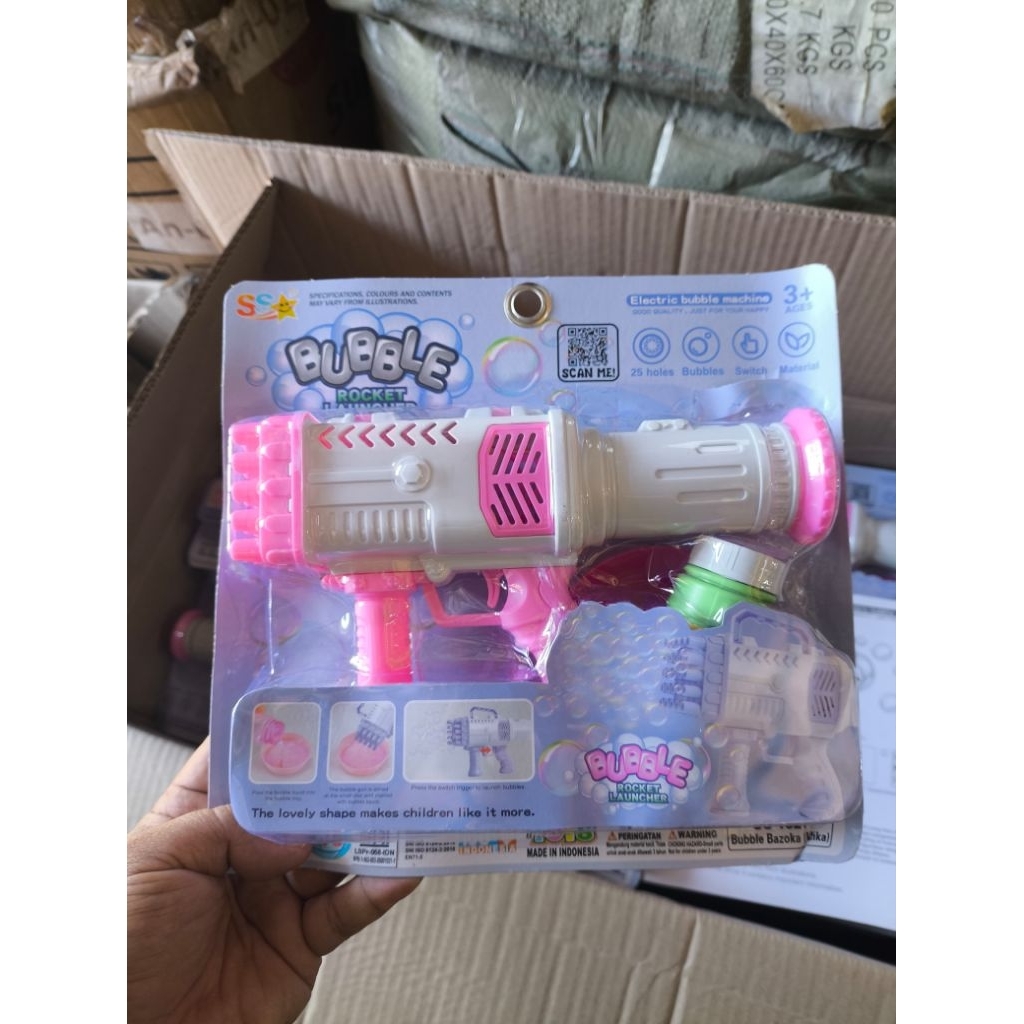 Mainan Bubble Bazooka 25 Lubang - Ungu