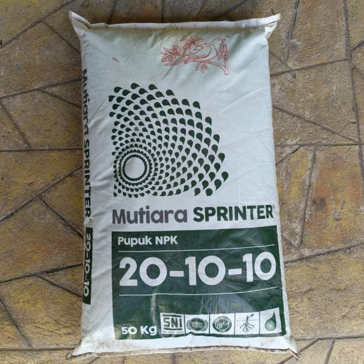PUPUK MUTIARA SPRINTER REPACK 5KG MEROKE NPK MUTIARA SPRINTER 20-10-10