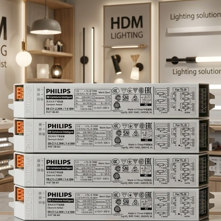 Ballast Elektronik TL-D T8 18w 36w PHILIPS EB-Ci EBC Multi 2x18 4x18 2x36 Travo Balas Electronic 1/2