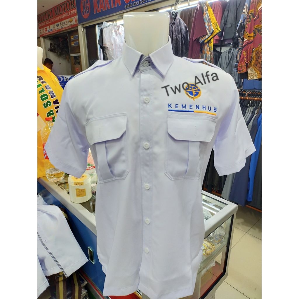 kemeja kemenhub seragam kerja kemenhub baju pdl kemenhub.