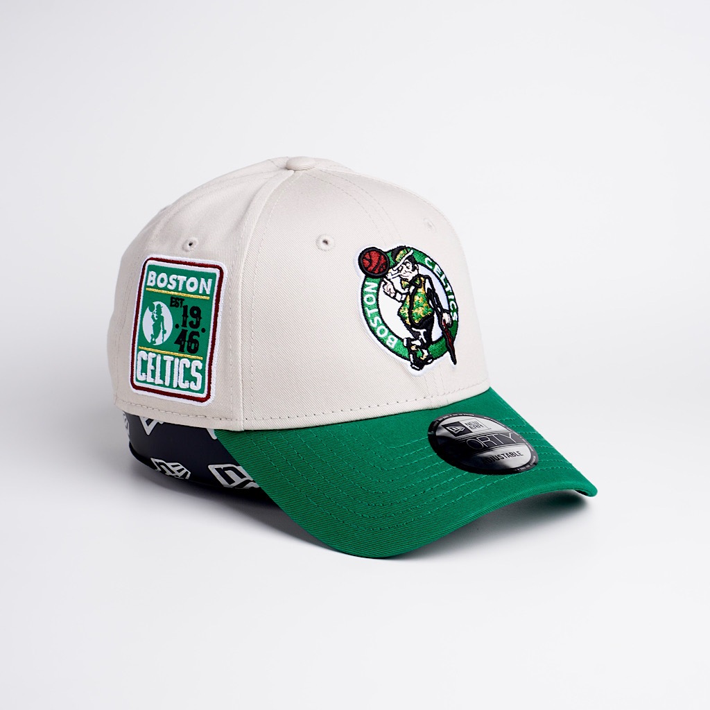 topi new era original boston celtics contrast patch