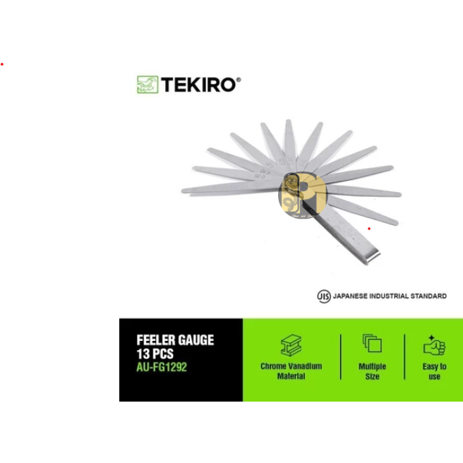 Tekiro Feeler Gauge Fuller 13pcs Pengukur Celah Klep Busi Bengkel Motor Mobil