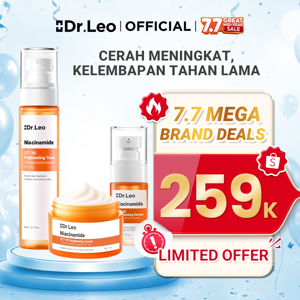 Dr.Leo 3PCS Skincare Set | Brightening / Skin Repair / Glow Renewal + Serum + Moisturizer + Niacinam