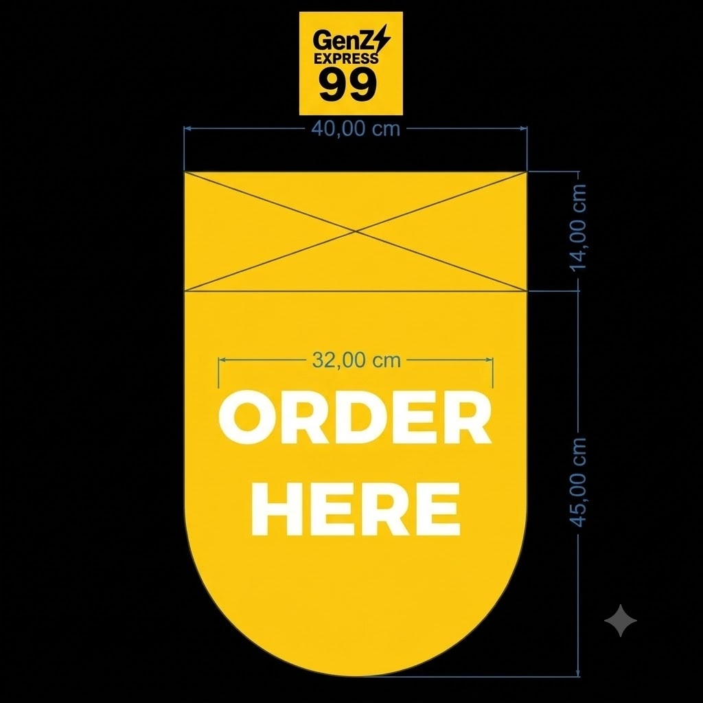 Sign Order Here Meja | Papan Tulisan Order Here Cafe Restoran Booth Kasir Penunjuk Tempat Pesan