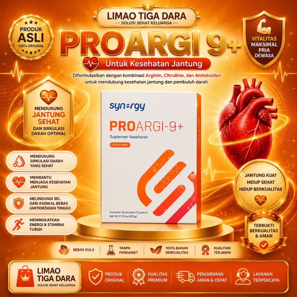 PROARGI 9 Plus Synergy Original – Suplemen Jantung & Sirkulasi Darah