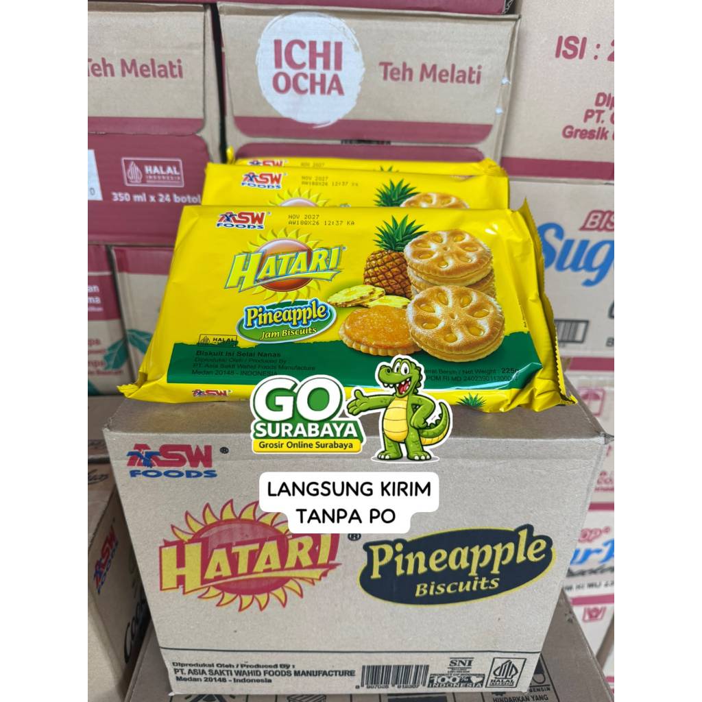 Hatari jam biskuit 225 gram 1dus isi 12pcs