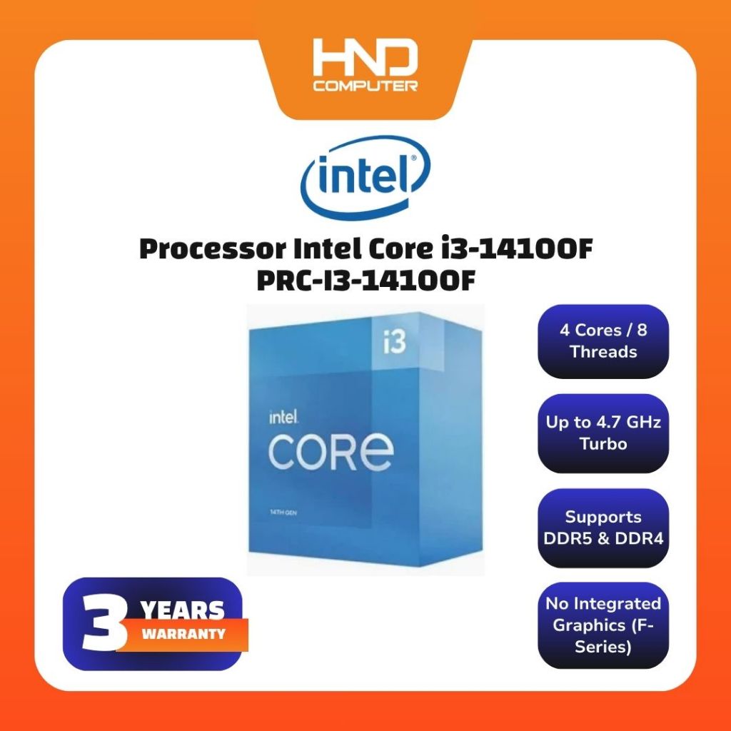 Intel Processor Core i3-14100FPRC-I3-14100F