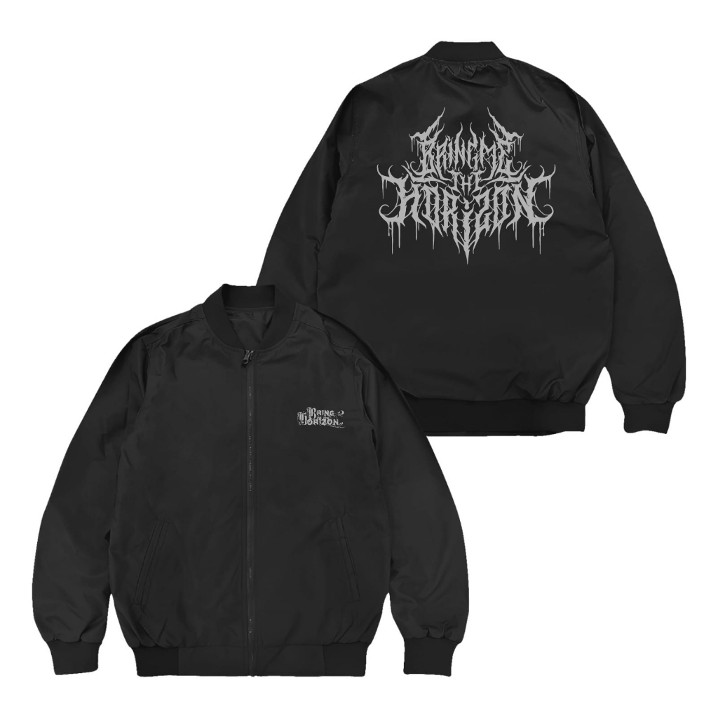 Wensdae Jacket Bomber Bmth Font Pria Black