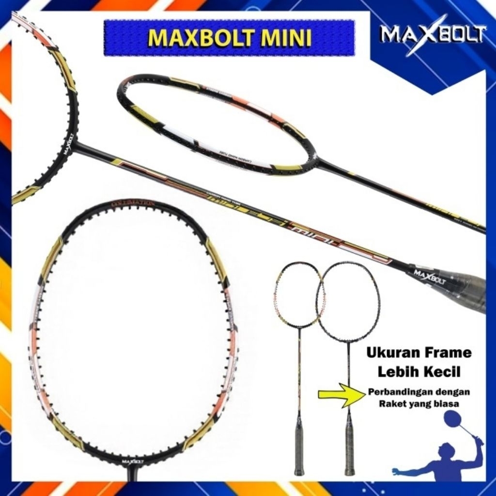 Raket Badminton MAXBOLT MINI / Raket Bulutangkis Maxbolt Mini Original