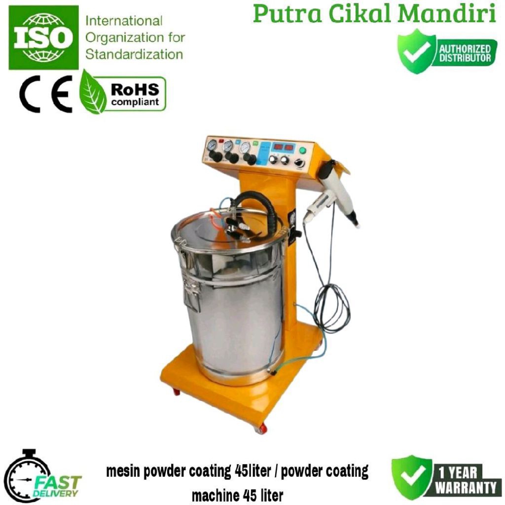 mesin powder coating 45liter / powder coating machine 45 liter