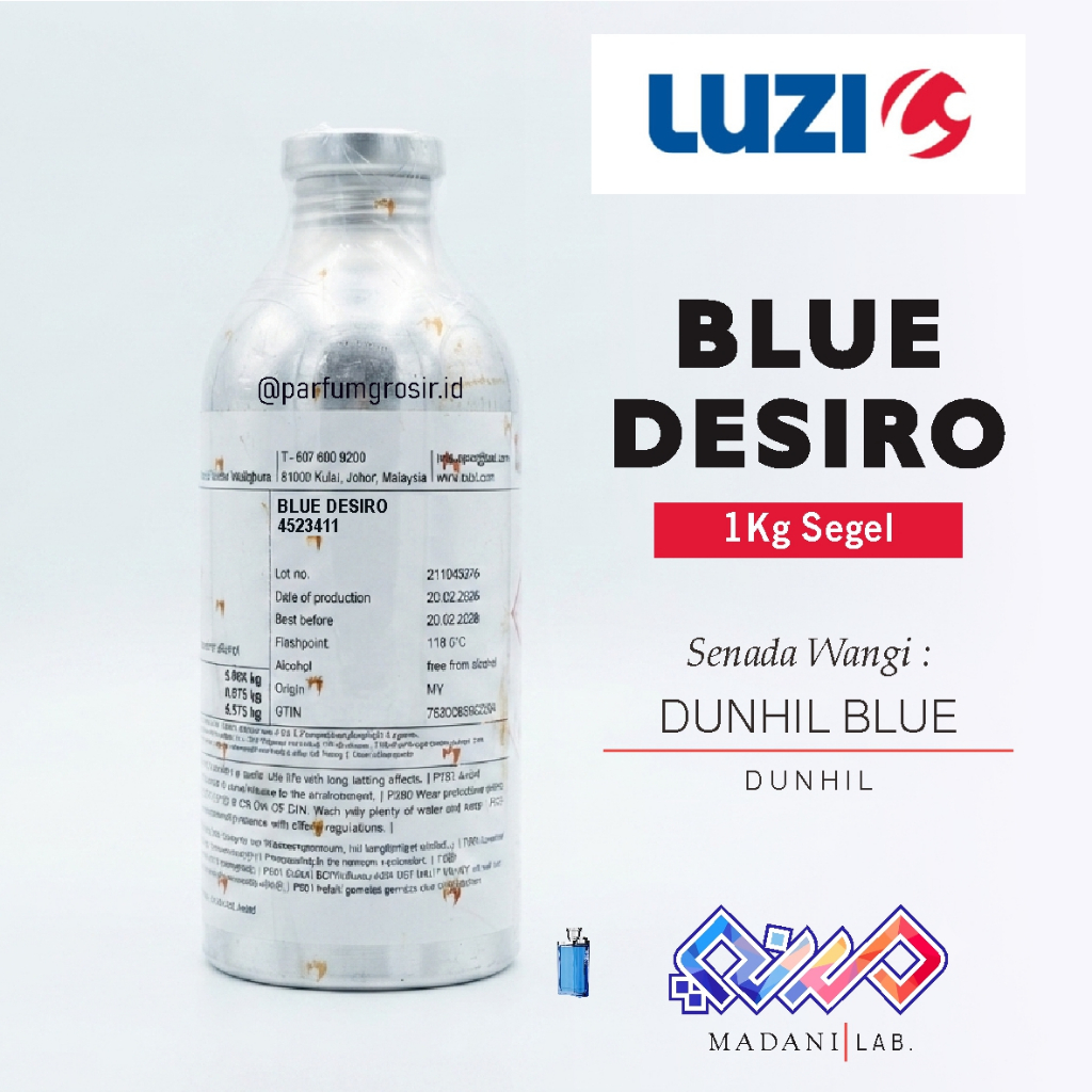 BLUE DESIRO | Senada Parfum Dunhil Blue dari Luzi | 1Kg Segel