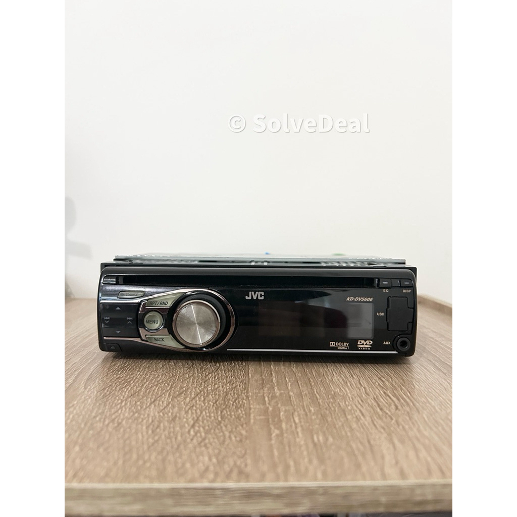 JVC KD DV5606 Head Unit Mulus Single Din DVD USB Audio Mobil Tape Mobil