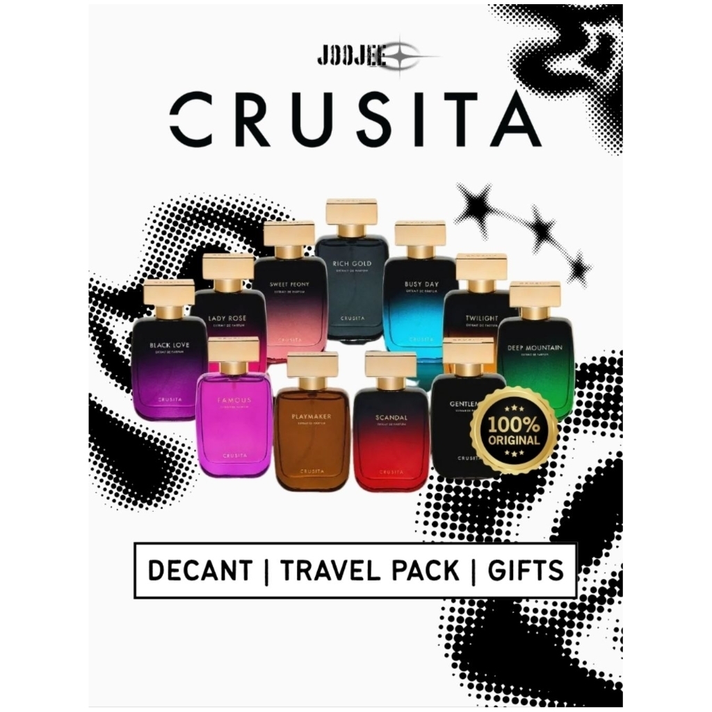 Decant Parfume Unisex Crusita/ Heroic/Busy Day/Your/Playmaker/Mystique of Java/About Last Night/Genm