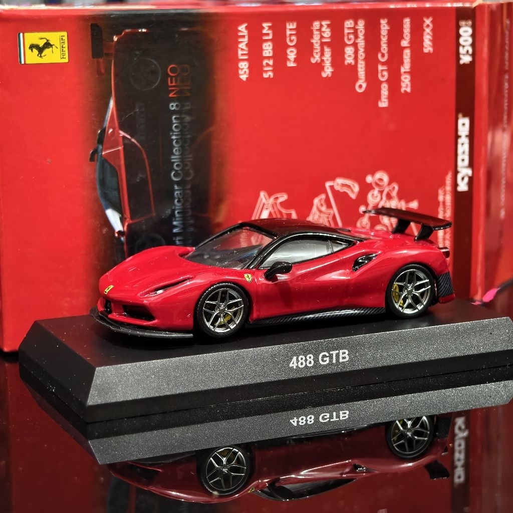 KYOSHO CUSTOM 488 POGEA RACING ROSSO CORSA 1/64