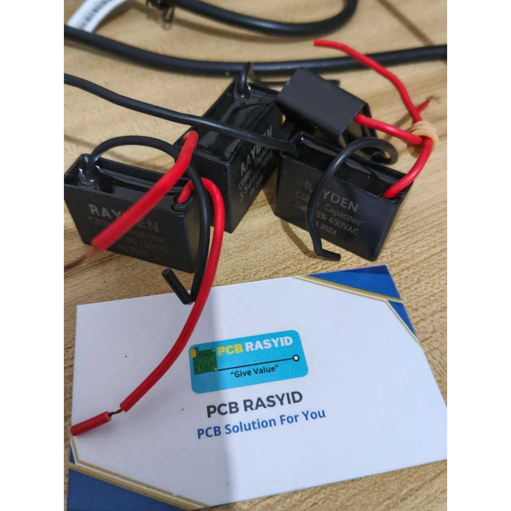 KAPASITOR KIPAS ANGIN 2UF KIPAS ANGIN MODEL CBB61 2 KABEL