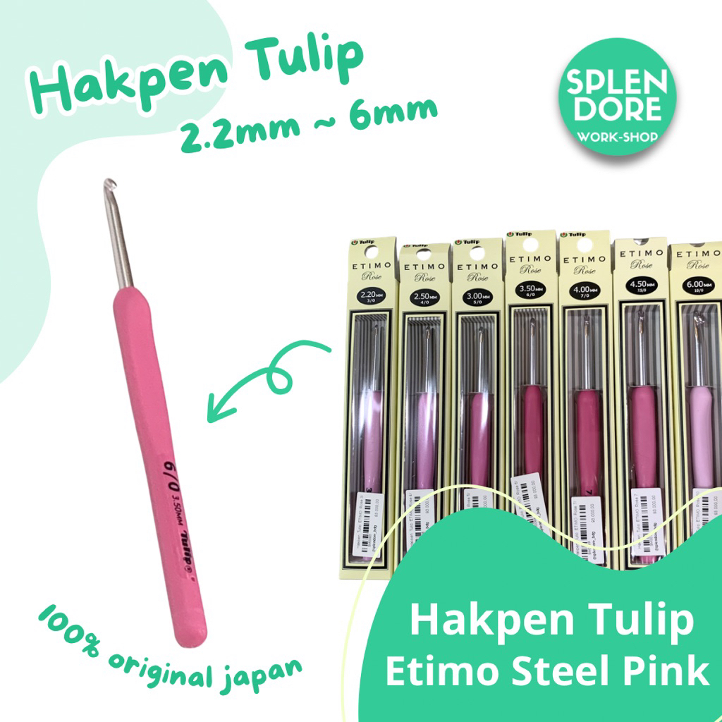 Hakpen Tulip Etimo Rose | Jarum Rajut Crochet merk Tulip