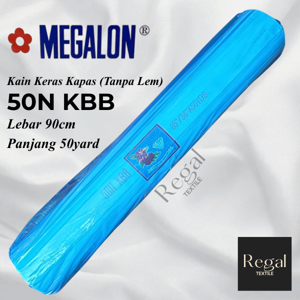 Kain Keras Kapas 50N KBB Megalon - 1Roll Lebar 90cm Panjang 50yard