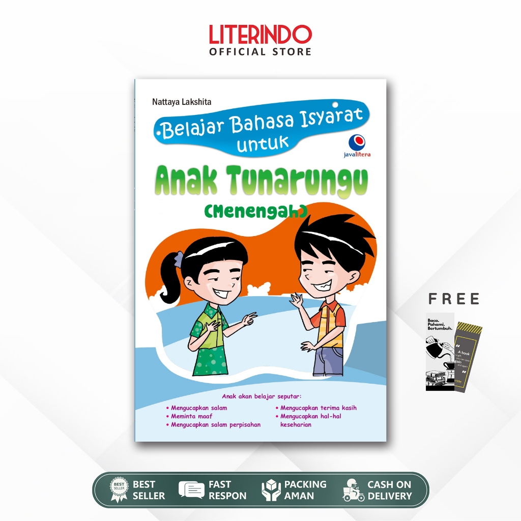 Buku Belajar Bahasa Isyarat untuk Anak Tunarungu Menengah Dengan Metode Bisindo - Javalitera
