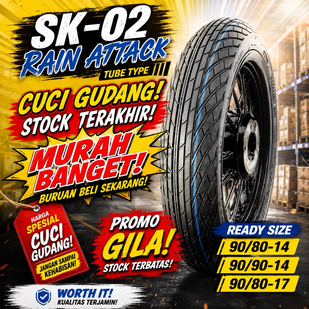 [OBRAL] Ban Primaax 90/80-14 90/90-14 90/80-17 SK02 RAIN ATTACK