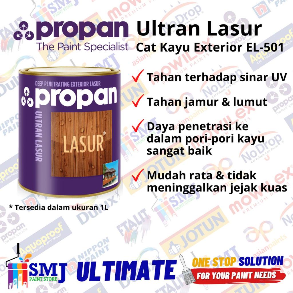 Propan Cat Kayu Exterior ultran LASUR NATURAL DOFF EL-501 PROPAN 5 LITER