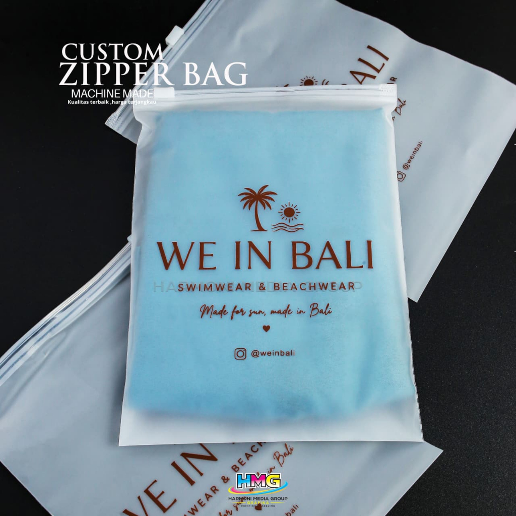 Zipper Bag Reusable Premium | Kantong Plastik Ziplock Transparan | Multi Ukuran | Serbaguna Custom