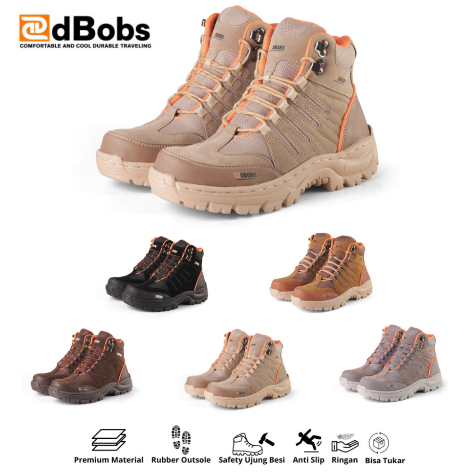 dBobs Sepatu Boots Pria Safety Tracking Outdoor Touring Safety Shoes dBobs Evanzo List Oren Premium 